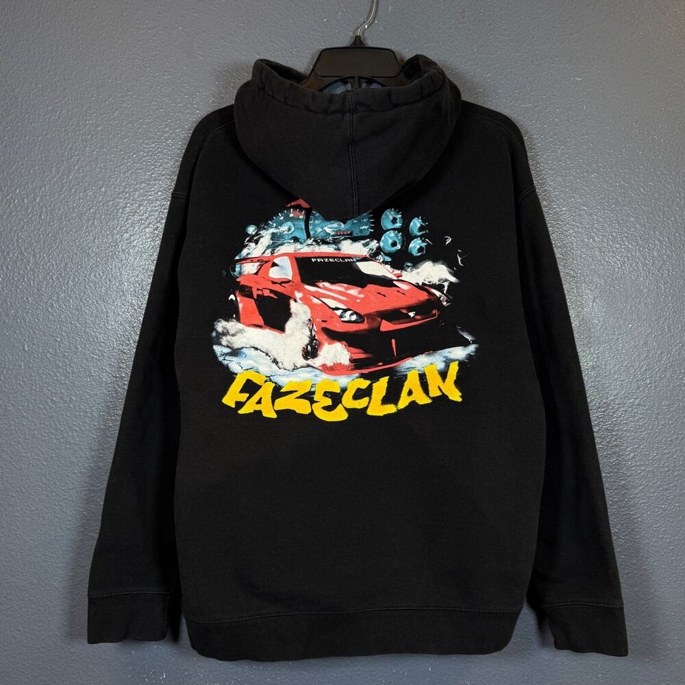 Independent M men’s Faze clan vintage Black Hoodie car racing